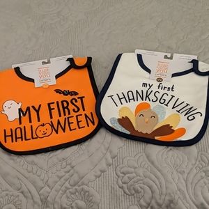 Two "My First" Holiday Bibs